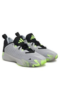 Adidas - adidas Buty do koszykówki adidas Initiation JR6507 Szary. Kolor: szary. Materiał: materiał. Sport: koszykówka #4
