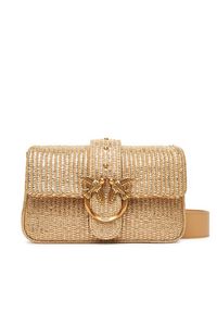 Pinko - PINKO Torebka Love One Mini Slouchy Fl PE 25 PLTT 104340 A2CE Złoty. Kolor: złoty #6