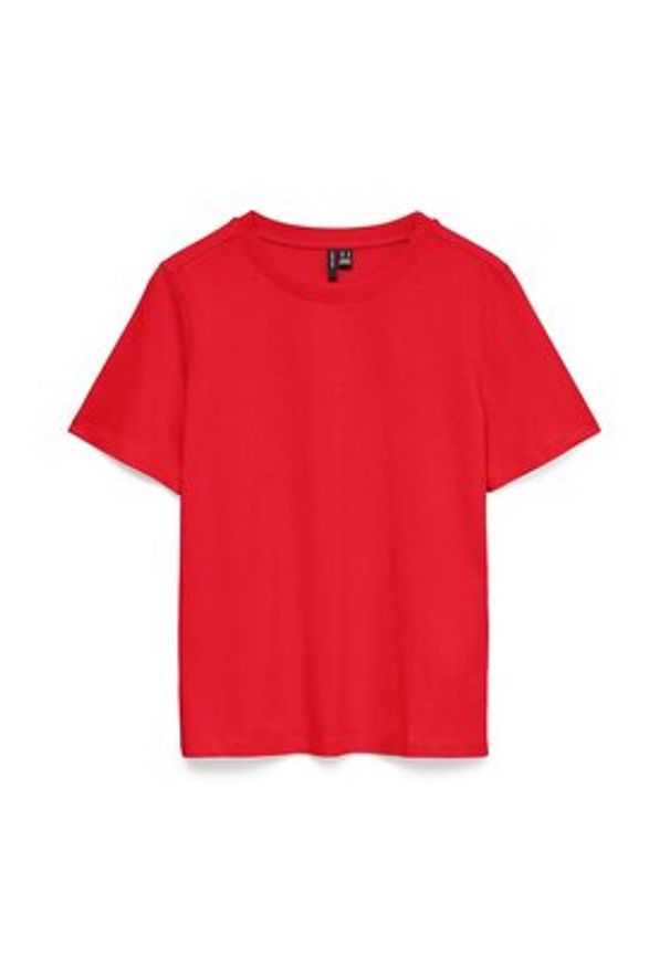 Vero Moda T-Shirt Paulina 10316991 Różowy Regular Fit. Kolor: różowy. Materiał: bawełna