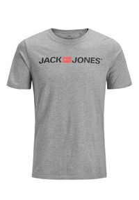 Jack & Jones - Jack&Jones T-Shirt Corp Logo 12137126 Szary Slim Fit. Kolor: szary. Materiał: bawełna #8