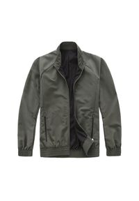 DOMYOS - Bluza na zamek męska Domyos fitness. Kolor: zielony, brązowy, wielokolorowy. Materiał: materiał, poliester. Sport: fitness