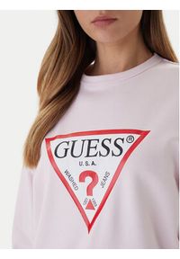 Guess Bluza W2YQ16 KBA11 Różowy Regular Fit. Kolor: różowy. Materiał: bawełna #2