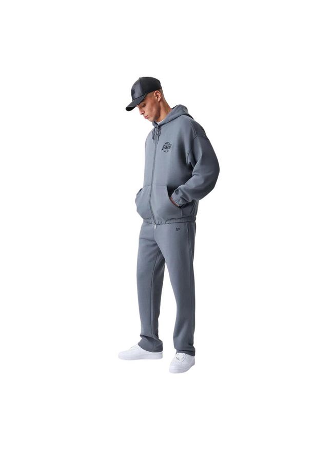 Bluza z kapturem New Era Los Angeles Lakers NBA Linear. Typ kołnierza: kaptur. Kolor: szary