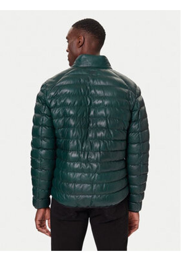 Milestone Kurtka skórzana MSHendrik 531040 60710 Zielony Regular Fit. Kolor: zielony. Materiał: skóra