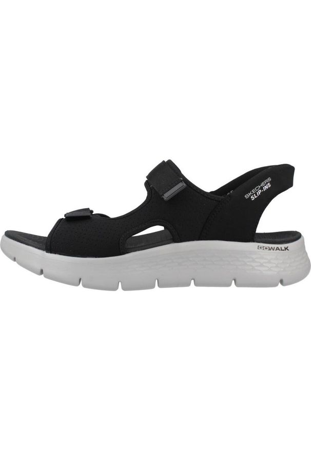 skechers - Sandały Skechers Model Slip-ins Go Walk Flex Kolor Czarny. Kolor: czarny. Materiał: tkanina. Sezon: lato