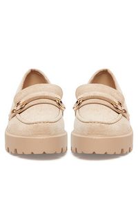 DeeZee Loafersy LE601-4 Beżowy. Kolor: beżowy. Materiał: materiał #7