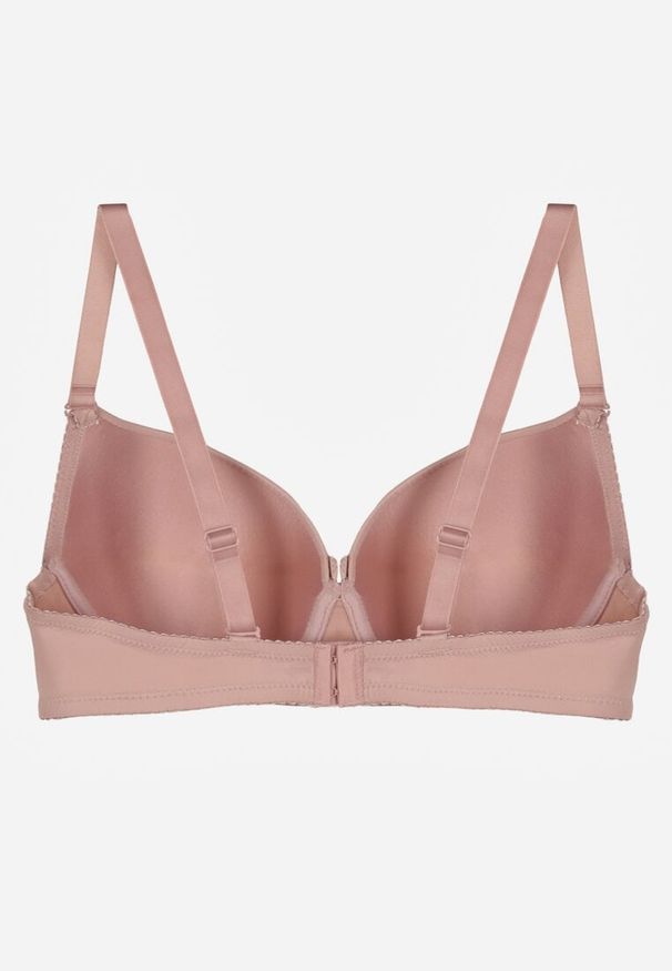 Renee - Jasnofioletowy Biustonosz o Gładkim Wykończeniu z Kokardką Phiphise. Kolor: fioletowy. Wzór: gładki