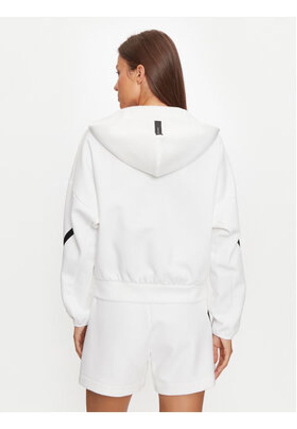 Adidas - adidas Bluza Z.N.E. JE7849 Biały Loose Fit. Kolor: biały. Materiał: syntetyk, bawełna