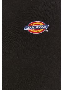 Dickies T-shirt damski kolor czarny DK0A4XDABLK-BLACK. Okazja: na co dzień. Kolor: czarny. Materiał: dzianina. Wzór: gładki, aplikacja. Styl: casual #5