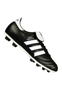 Adidas - Buty piłkarskie adidas Copa Mundial Fg 015110 czarne czarne. Nosek buta: okrągły. Kolor: czarny. Materiał: syntetyk, skóra. Szerokość cholewki: normalna. Sezon: lato. Sport: piłka nożna