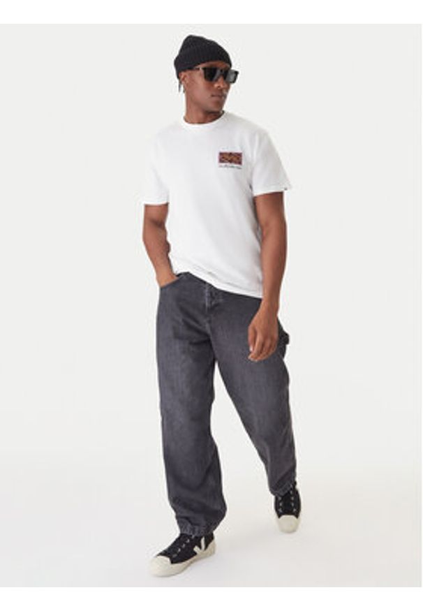 Quiksilver T-Shirt Evo Youth Crisis EQYZT08192 Biały Regular Fit. Kolor: biały. Materiał: bawełna