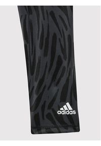 Adidas - adidas Legginsy Optime Graphic HD4351 Czarny Extra Slim Fit. Kolor: czarny. Materiał: syntetyk