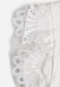 Renee - Biały Top z Bawełny z Ozdobną Koronką Adexis. Kolor: biały. Materiał: bawełna, koronka. Wzór: koronka. Sezon: wiosna, lato #4