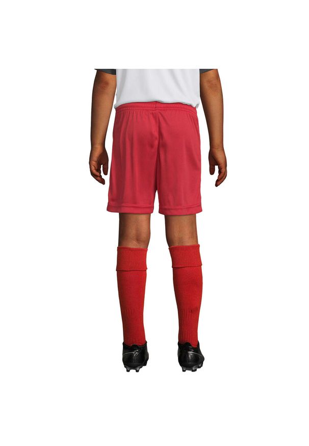 SOL'S - Spodenki Dziecięce San Siro 2. Kolor: czerwony. Styl: sportowy. Sport: turystyka piesza