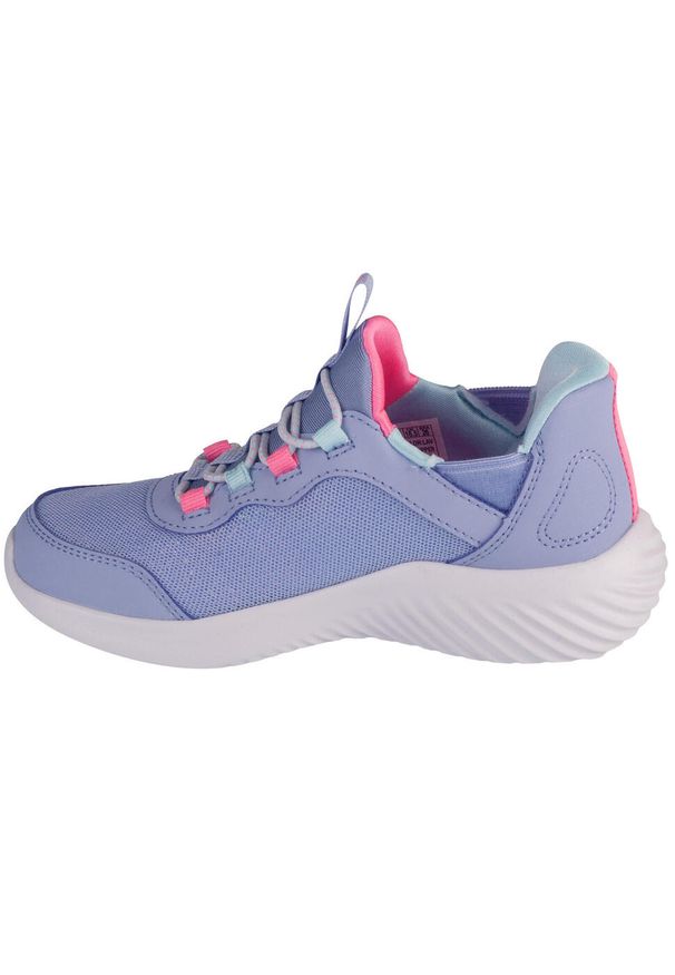 skechers - Buty sportowe Sneakersy dziewczęce, Slip-Ins: Bounder - Simple Cut. Kolor: fioletowy. Materiał: syntetyk, tkanina. Model: Skechers Sport. Sport: turystyka piesza