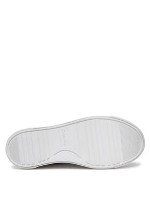 Calvin Klein Sneakersy Flatform Cup Lace Up W/Ml HW0HW02282 Szary. Kolor: szary. Materiał: zamsz, skóra