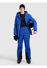 4f - 4F Kurtka narciarska membrana 8000 męska - niebieska XXL. Kolor: niebieski. Materiał: poliester, materiał. Sezon: zima #2