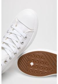 Answear Lab Trampki Buonarotti damskie kolor biały. Nosek buta: okrągły. Zapięcie: sznurówki. Kolor: biały. Materiał: guma. Styl: wakacyjny #5