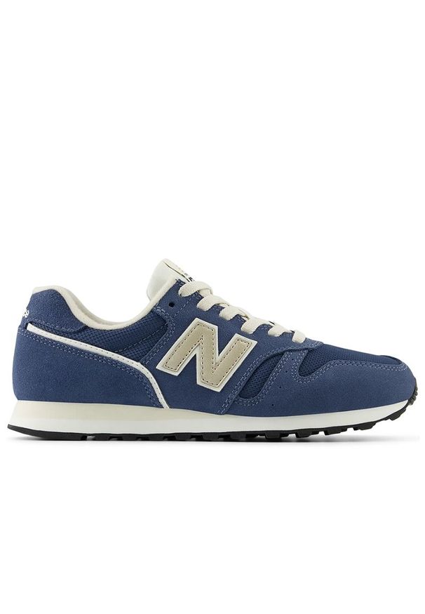 Buty New Balance WL373LU2 - niebieskie. Okazja: na co dzień. Kolor: niebieski. Materiał: guma, skóra, zamsz, materiał, syntetyk. Szerokość cholewki: normalna. Model: New Balance 373
