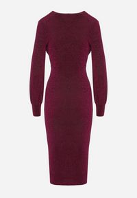 Born2be - Jasnofioletowa Dopasowana Sukienka z Kopertowym Dekoltem i Bufiastymi Rękawami Ulonissa. Okazja: na imprezę. Typ kołnierza: dekolt w kształcie V. Kolor: fioletowy. Typ sukienki: kopertowe. Styl: klasyczny #2