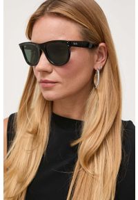 Ray-Ban okulary przeciwsłoneczne WAYFARER REVERSE kolor czarny. Kolor: czarny #4