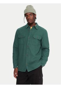 Quiksilver Koszula Husson EQYWT04668 Zielony Regular Fit. Kolor: zielony. Materiał: bawełna