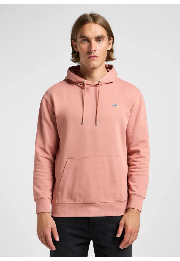 Lee - LEE MĘSKA BLUZA Z KAPTUREM LEE PLAIN HOODIE SEPIA 112363883. Typ kołnierza: kaptur. Kolor: brązowy
