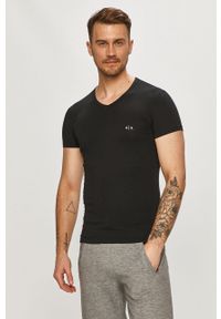 Armani Exchange - T-shirt (2-pack) 956004.CC282.NOS. Okazja: na co dzień. Kolor: czarny. Materiał: dzianina. Wzór: gładki. Styl: casual #5