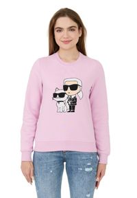 Karl Lagerfeld - KARL LAGERFELD Lawendowa bluza Ikonik 2.0 Sweatshirt. Kolor: fioletowy #3