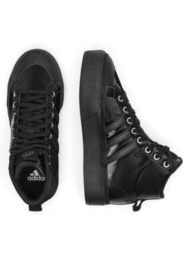 Adidas - adidas Sneakersy BRAVADA 2.0 MID PLATFORM IH0748 Czarny. Kolor: czarny. Materiał: materiał. Obcas: na platformie