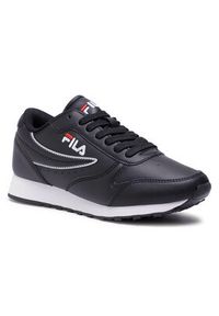 Fila Sneakersy Orbit Low Wmn 1010308.25Y Czarny. Kolor: czarny. Materiał: skóra