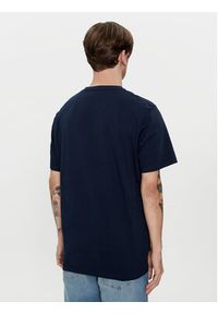 Wrangler T-Shirt Logo 112350524 Granatowy Regular Fit. Kolor: niebieski. Materiał: bawełna #4