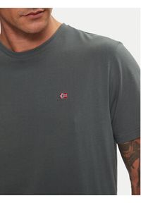Napapijri T-Shirt Salis NP0A4H8D Zielony Regular Fit. Kolor: zielony. Materiał: bawełna