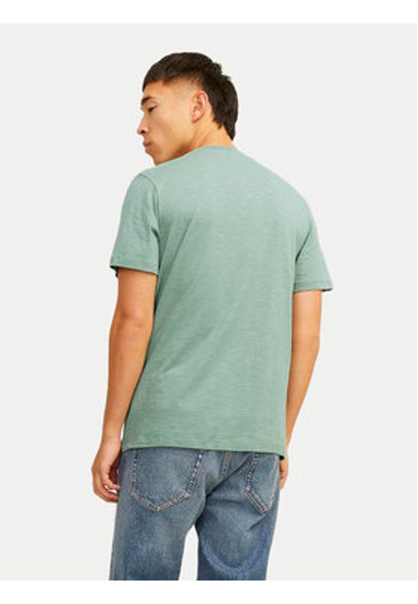 Jack & Jones - Jack&Jones T-Shirt Jprblunixs 12257965 Zielony Slim Fit. Kolor: zielony. Materiał: bawełna