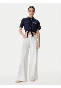 Guess Jeans Koszula W6GHA3 WO331 Granatowy Regular Fit. Kolor: niebieski. Materiał: bawełna #4