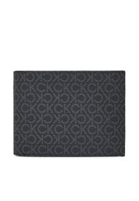 Calvin Klein Portfel męski Classic Mono Trifold 10Cc W/Coin K50K512855 Czarny. Kolor: czarny. Materiał: skóra