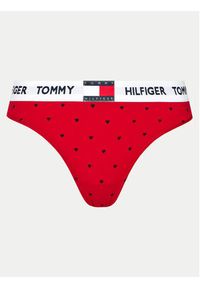 TOMMY HILFIGER - Tommy Hilfiger Stringi UW0UW05656 Czerwony. Kolor: czerwony. Materiał: bawełna #5