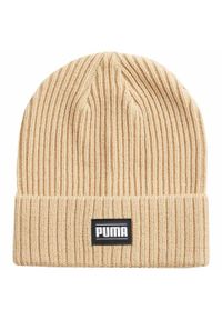 Puma - Klasyczna Czapka Z Wywiniętymi Mankietami Dla Dorosłych Unisex. Kolor: biały, beżowy, wielokolorowy. Styl: klasyczny