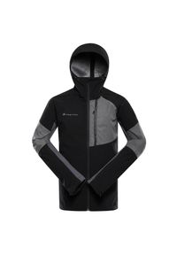 ALPINE PRO - Kurtka softshell męska Alpine Pro Esprit 2. Kolor: czarny. Materiał: softshell. Sport: turystyka piesza