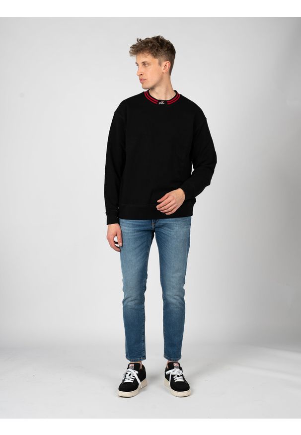 Diesel Bluza "S-Kraks" | A08525-0CJAD | Mężczyzna | Czarny. Okazja: na co dzień. Kolor: czarny. Materiał: bawełna. Styl: elegancki, casual
