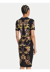Versace Jeans Couture Sukienka codzienna 78HAO9P9 Czarny Slim Fit. Okazja: na co dzień. Kolor: czarny. Materiał: bawełna. Typ sukienki: proste. Styl: casual