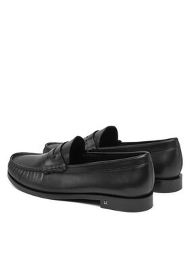 Max Mara Mokasyny 2514521131600 Czarny. Kolor: czarny. Materiał: skóra