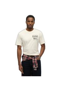 Koszulka Superdry B-movie Graphic Loose. Kolor: biały #1