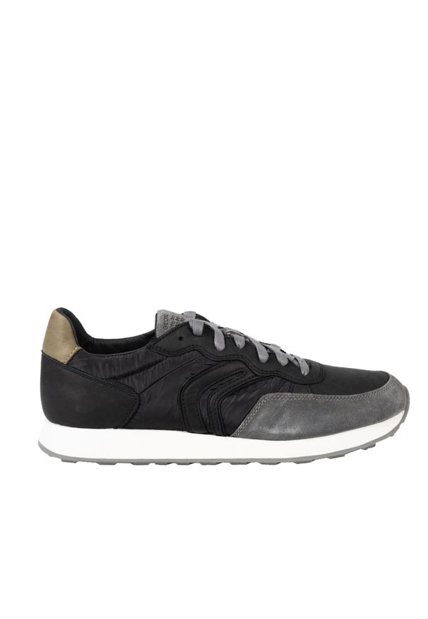Geox Sneakersy | | Mężczyzna | Czarny, Szary. Kolor: wielokolorowy, czarny, szary. Materiał: skóra, tkanina