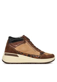 Sneakersy Ara. Kolor: brązowy
