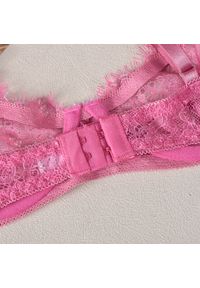 Intica - Komplet bielizny transparentnej z subtelnymi detalami Meglena. Kolor: różowy. Materiał: materiał. Wzór: aplikacja #4
