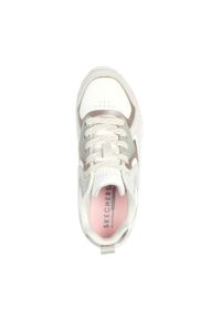 skechers - Sneakersy dziewczęce Skechers Uno Gen1 - Color Surge. Okazja: na co dzień. Kolor: beżowy. Materiał: tkanina, materiał. Szerokość cholewki: normalna. Sport: turystyka piesza