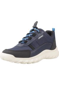 Geox - Buty GEOX J SIMBYOS BOY B ABX Niebieski. Kolor: niebieski. Materiał: syntetyk, tkanina. Sport: turystyka piesza