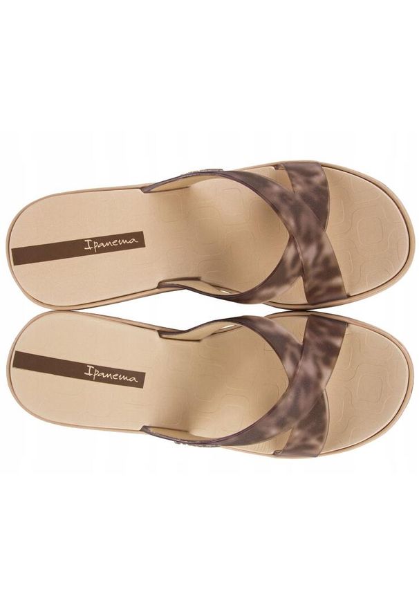 Klapki dla kobiet Ipanema HIGH FASHION SLIDE. Kolor: beżowy