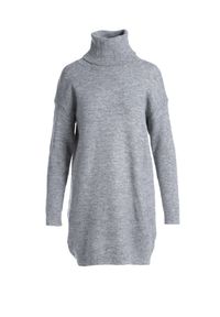 Renee - Szara Sukienka Milana. Typ kołnierza: golf. Kolor: szary. Materiał: dzianina. Długość rękawa: długi rękaw #2